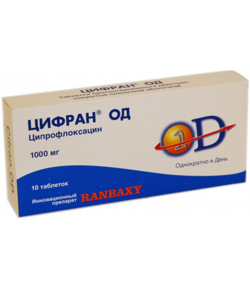 Cifran OD tabs 1000mg #10 Cifran OD tabs 1000mg #10