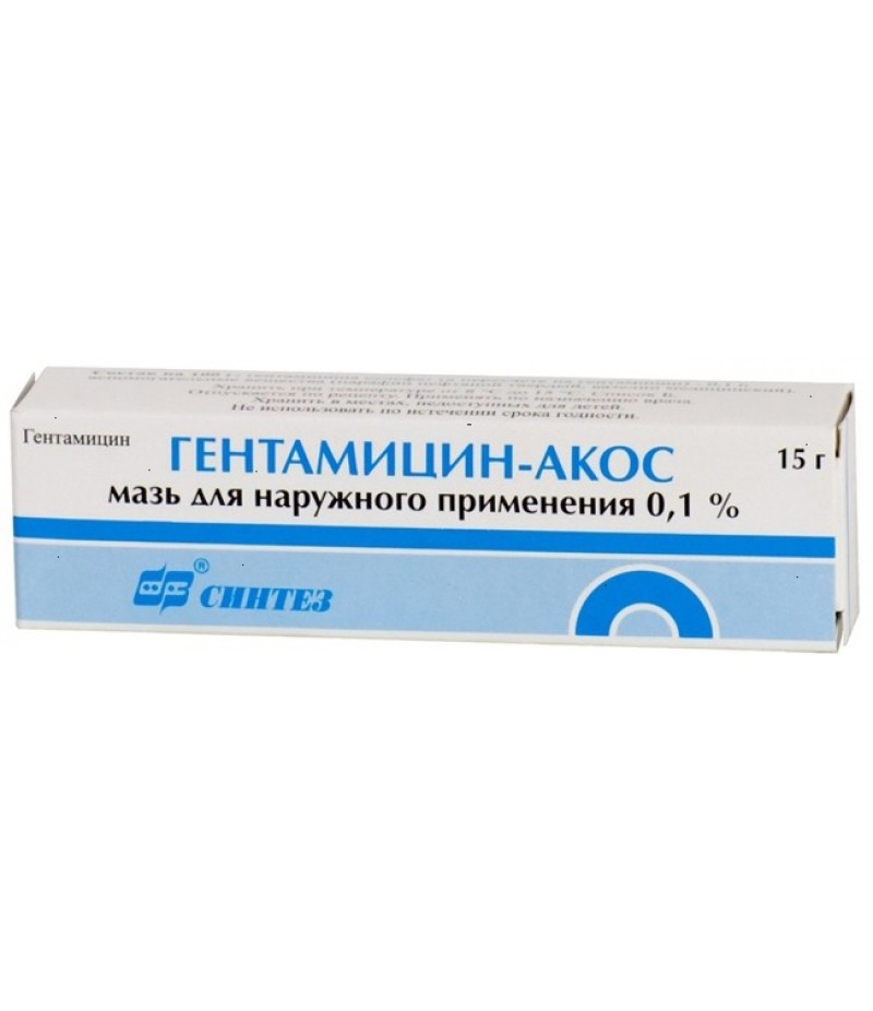 Gentamicin-akos ointment 0.1% 15gr Gentamicin-akos ointment 0.1% 15gr