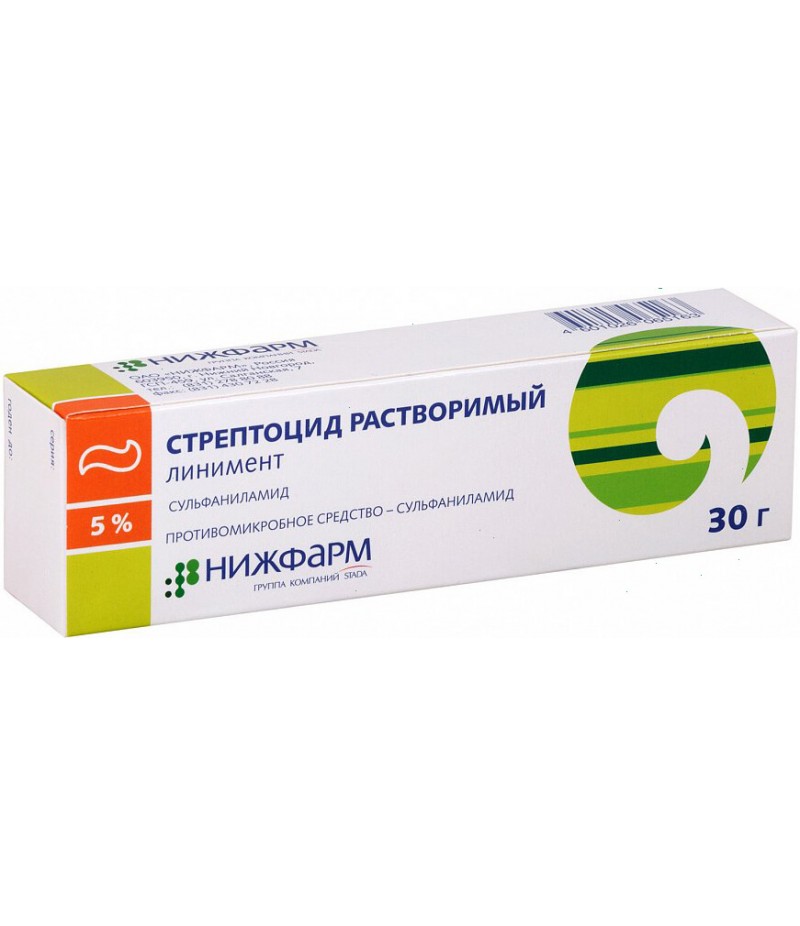 Streptocide liniment 5% 30gr Streptocide liniment 5% 30gr