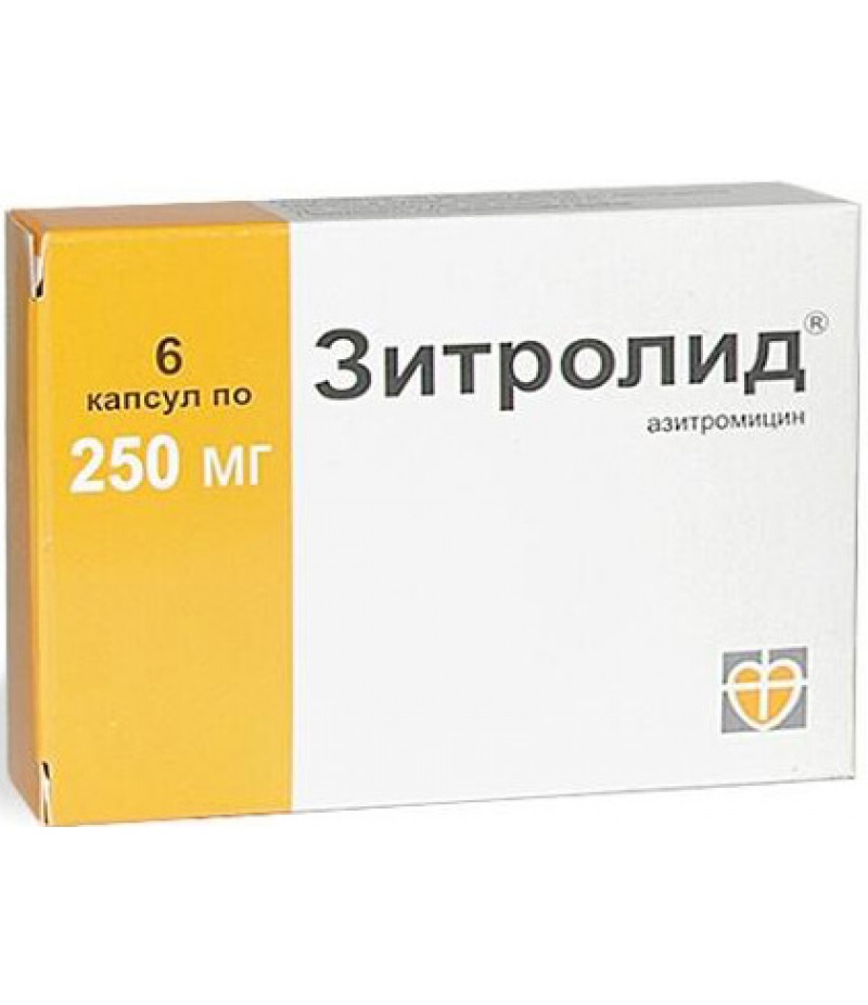 Zitrolid caps 250mg #6 Zitrolid caps 250mg #6