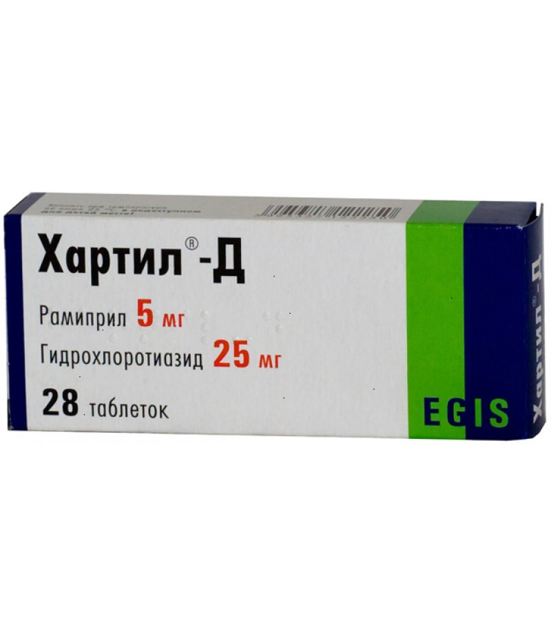 Hartil-D 5mg + 25mg #28 Hartil-D 5mg + 25mg #28