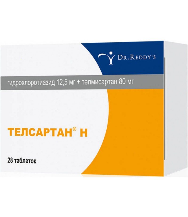 Telsartan H tabs 12.5mg + 80mg #28 Telsartan H tabs 12.5mg + 80mg #28
