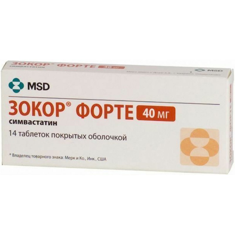 Zocor forte tabs 40mg #14