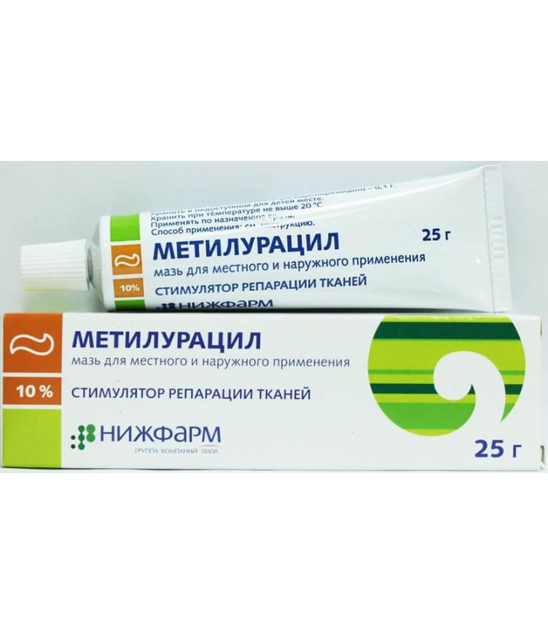 Methyluracil ointment 10% 25gr Methyluracil ointment 10% 25gr