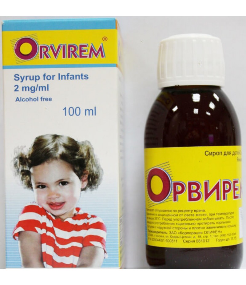 Orvirem syrup 2mg/ml 100ml Orvirem syrup 2mg/ml 100ml