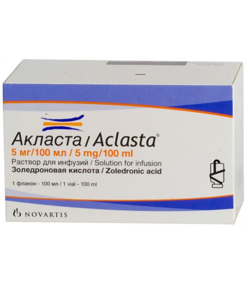 Aclasta solution 50mcg/ml 100ml Aclasta solution 50mcg/ml 100ml