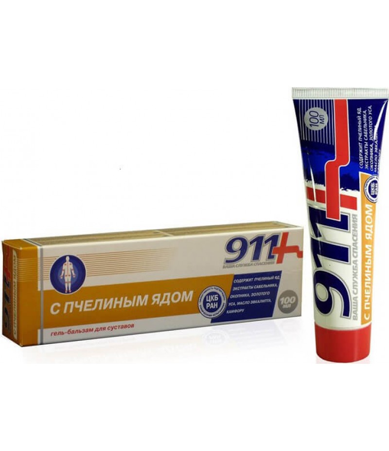 Bee venom (Venenum Apium) 911 gel-balm 100ml Bee venom (Venenum Apium) 911 gel-balm 100ml