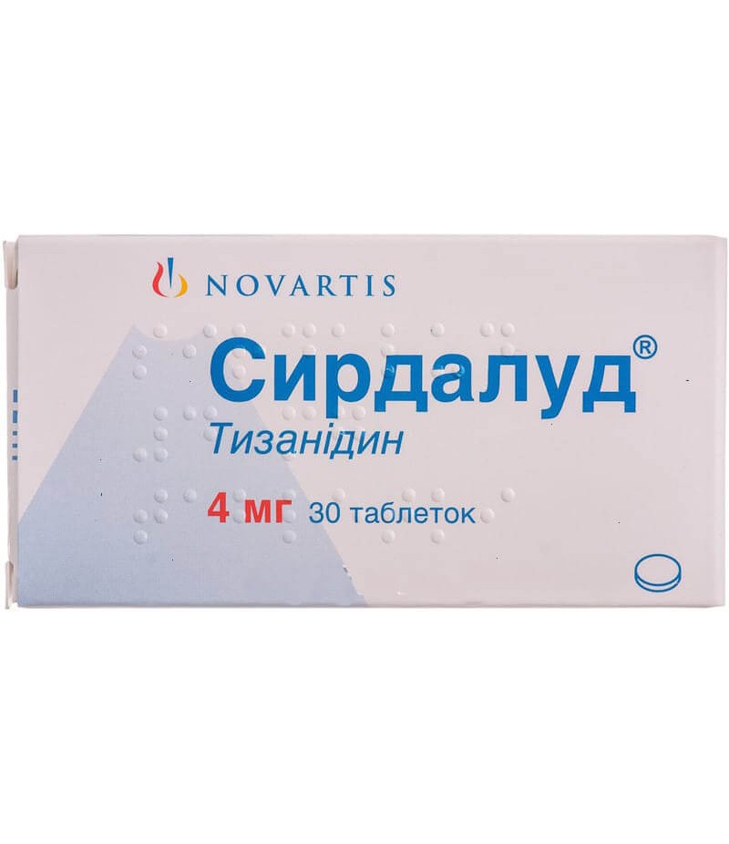 Sirdalud tabs 4mg #30 Sirdalud tabs 4mg #30