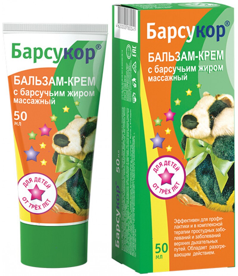 Barsucor balm-cream for children 50ml Barsucor balm-cream for children 50ml