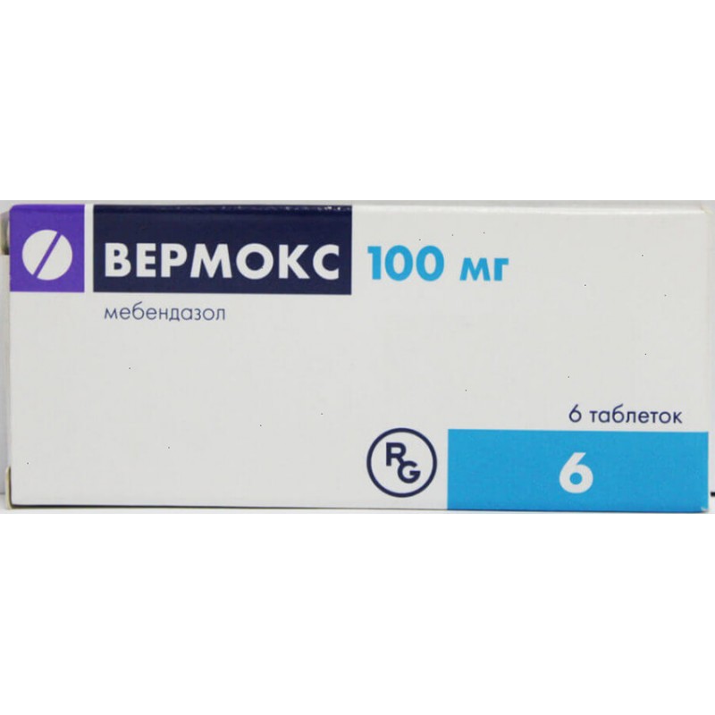 Vermox tabs 100mg #6