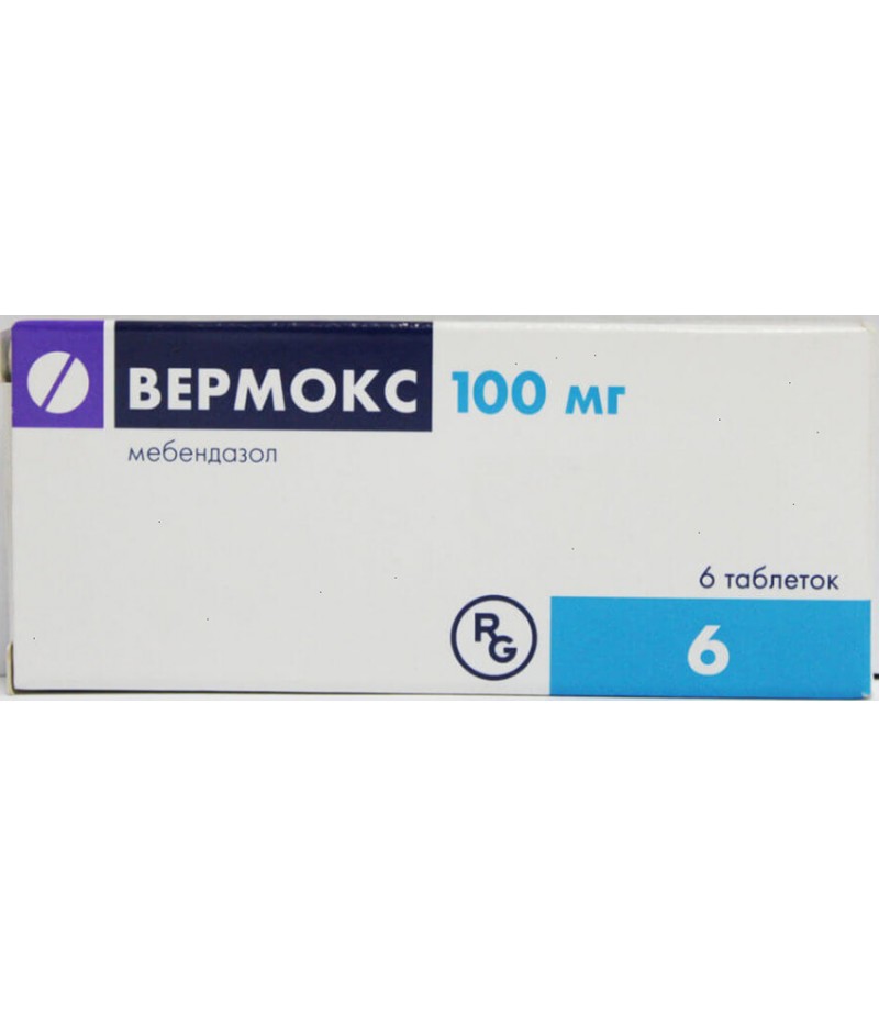 Vermox tabs 100mg #6 Vermox tabs 100mg #6