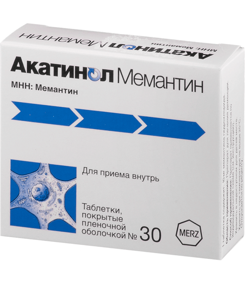 Akatinol Memantine tabs 10mg #30 Akatinol Memantine tabs 10mg #30