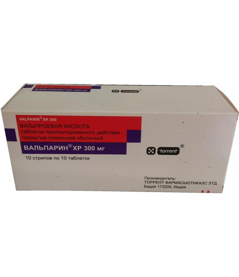 Valparin XP tabs 300mg #100 Valparin XP tabs 300mg #100