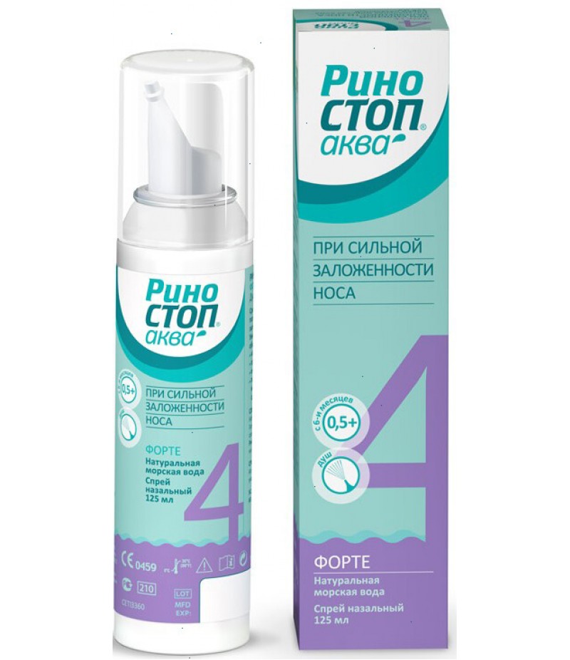 Rhinostop Aqua forte (Rinostop) spray 125ml Rhinostop Aqua forte (Rinostop) spray 125ml
