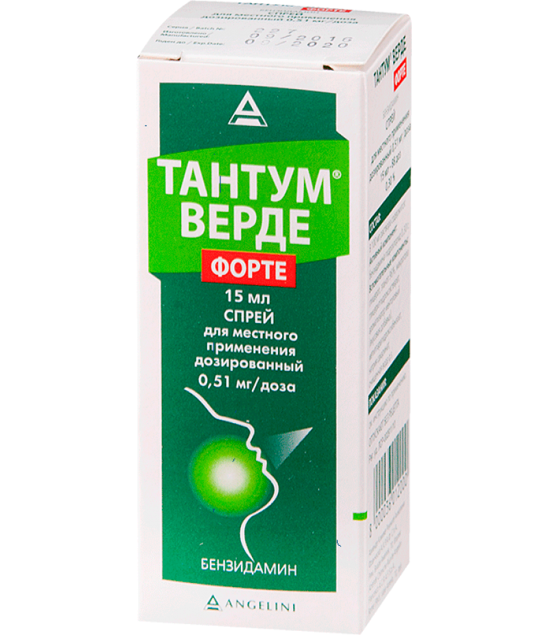 Tantum Verde Forte spray 0.51mg/dose 15ml Tantum Verde Forte spray 0.51mg/dose 15ml