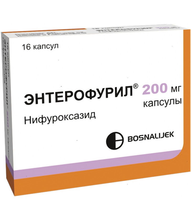Enterofuryl caps 200mg #16 Enterofuryl caps 200mg #16