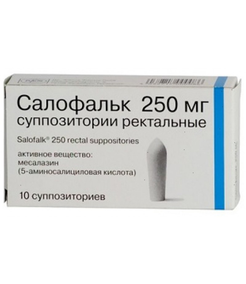 Salofalk suppositories rectal 250mg #10 Salofalk suppositories rectal 250mg #10