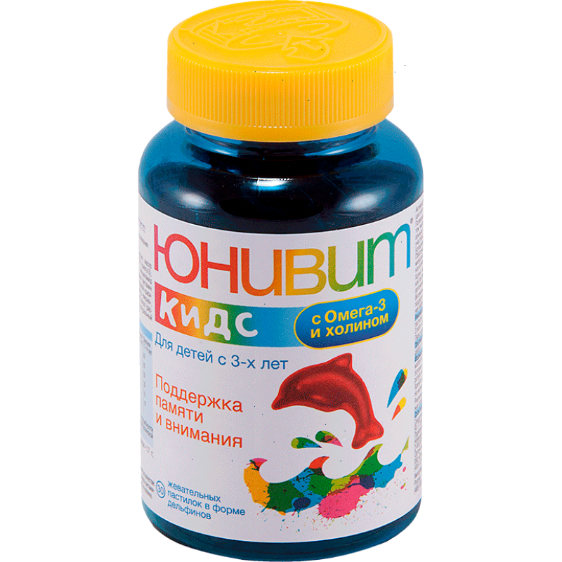 Univit Kids with Omega-3 and choline #30