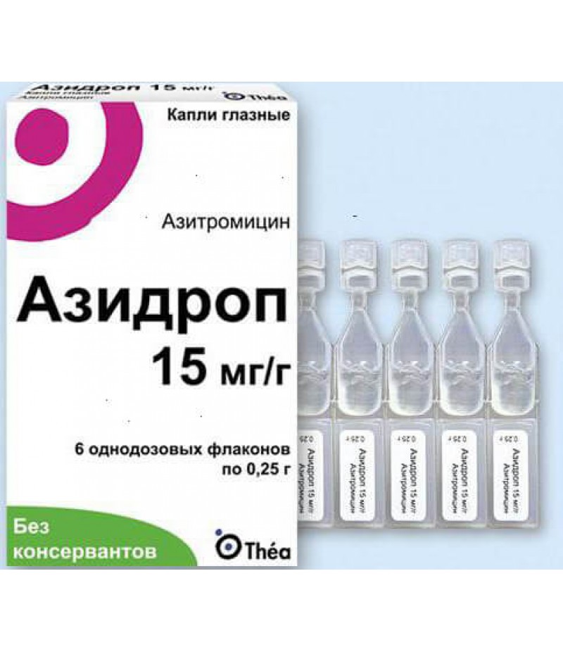 Azidrop drops 15mg/gr 0.25gr #6 Azidrop drops 15mg/gr 0.25gr #6