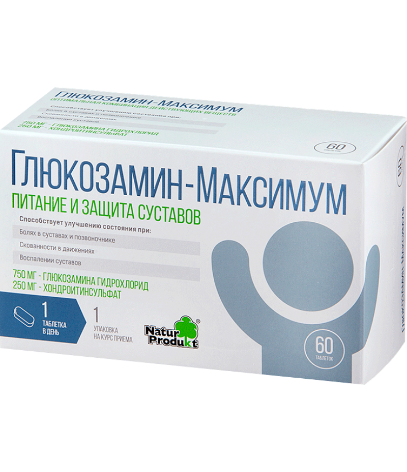 Glucosamin Maximum 750mg + 250mg #60 Glucosamin Maximum 750mg + 250mg #60