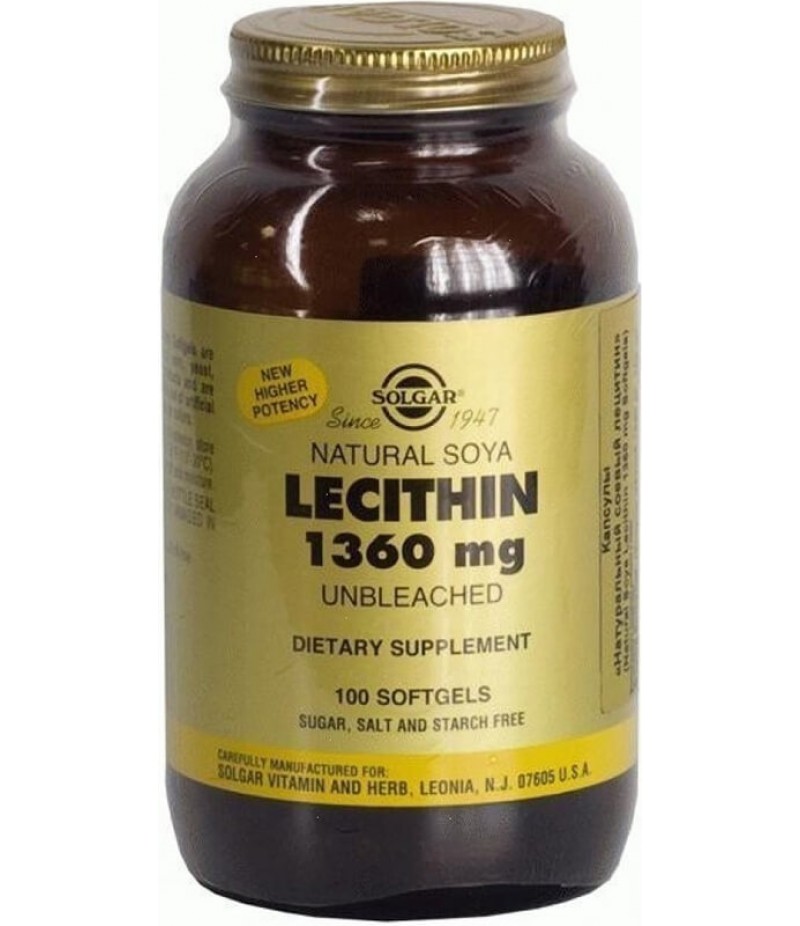 Solgar Natural soya Lecithin caps #100 Solgar Natural soya Lecithin caps #100