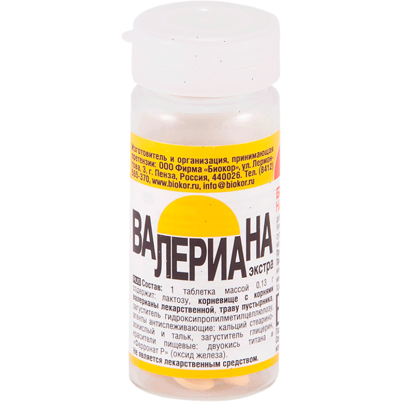 Biokor Valerian Extra tabs 130mg #50