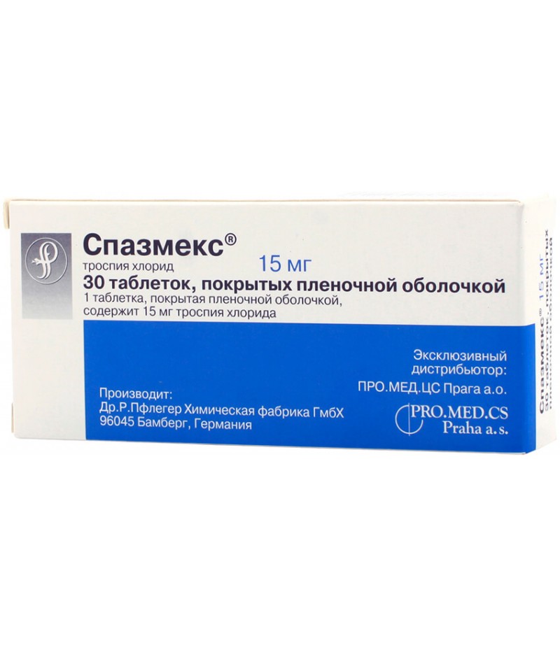 Spasmex tabs 15mg #30 Spasmex tabs 15mg #30