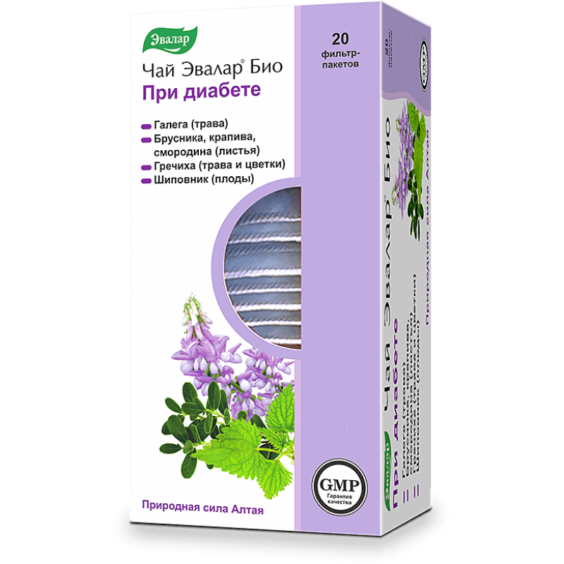 Evalar bio tea for diabetes 2gr #20