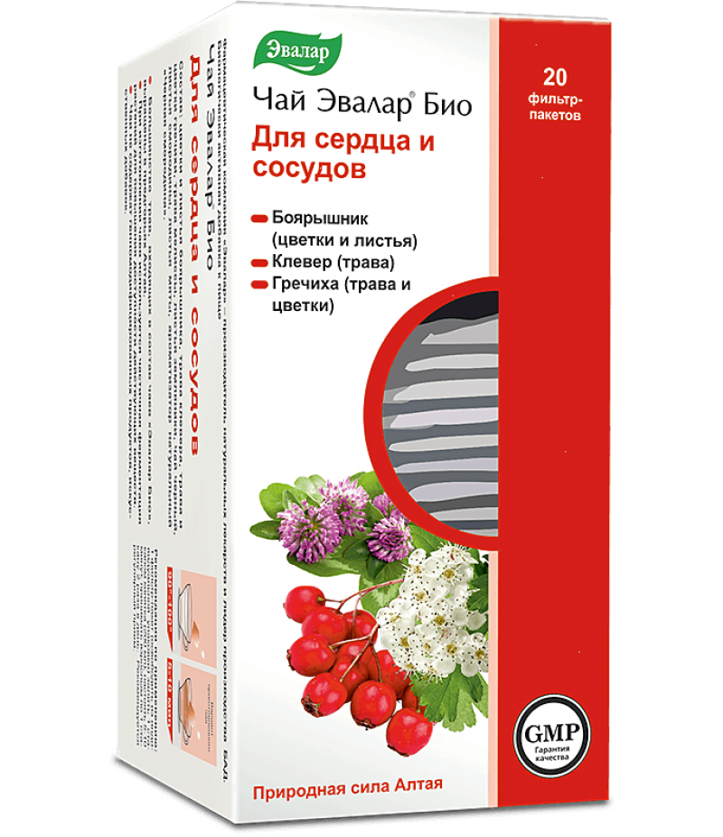 Evalar bio tea for heart and blood vessels 1.5gr #20 Evalar bio tea for heart and blood vessels 1.5gr #20