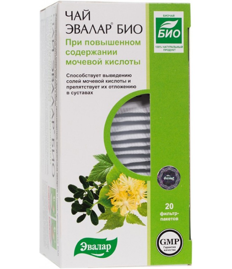 Evalar bio tea with a high content of uric acid 1.5gr #20 Evalar bio tea with a high content of uric acid 1.5gr #20